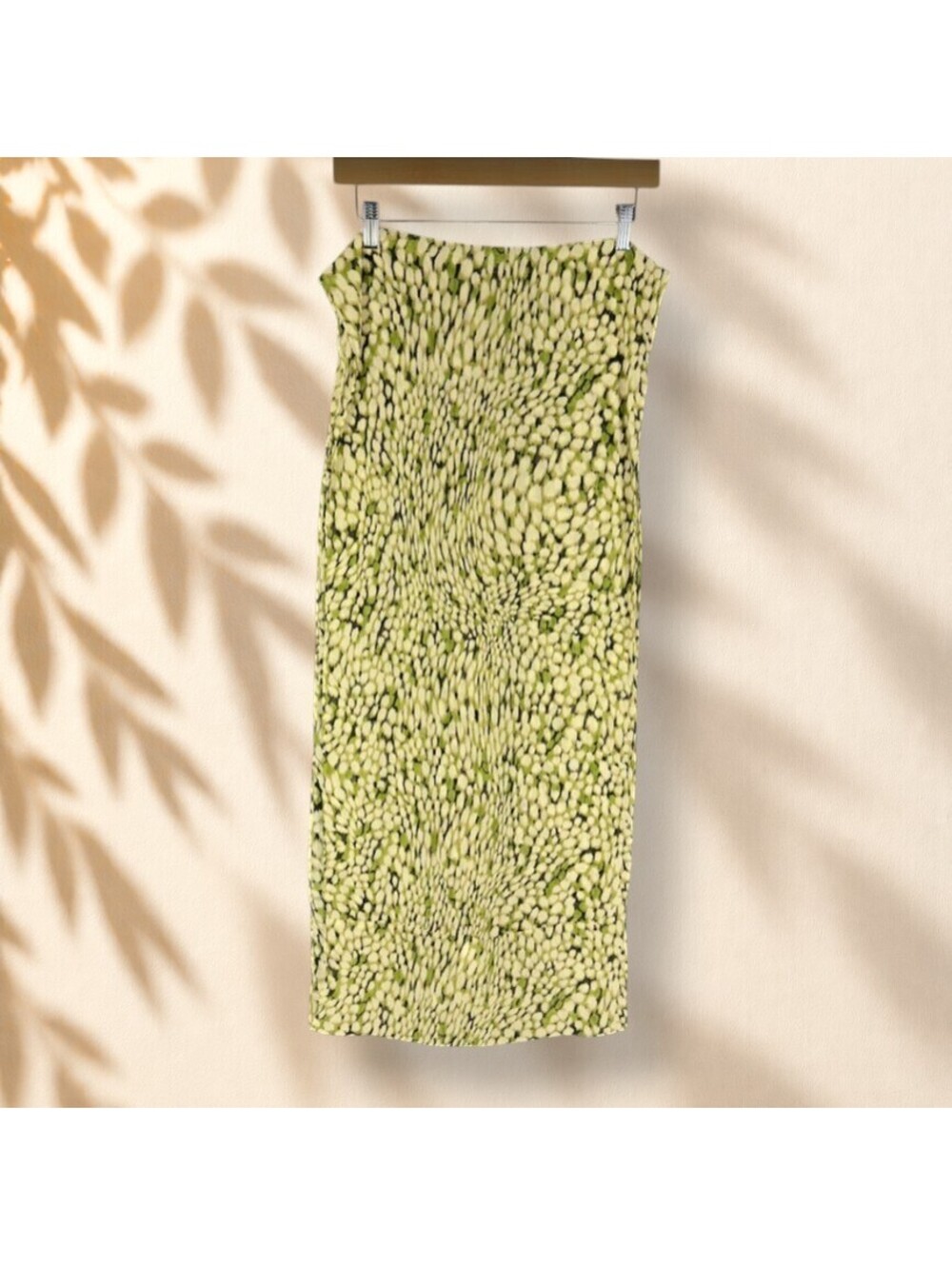 Susan Graver Scarf Women One Size Green Geometric Rectangle Multifunctional